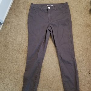 Dark gray skinny jeans